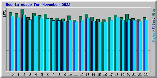 Hourly usage for November 2022