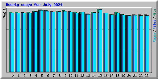 Hourly usage for July 2024